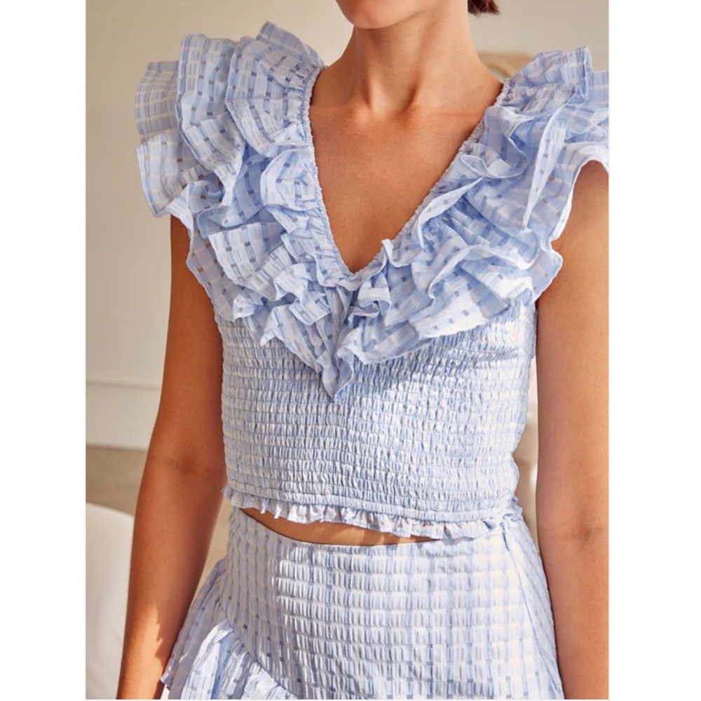 Blue Ruffled Set! NWT - Picture 3 of 5